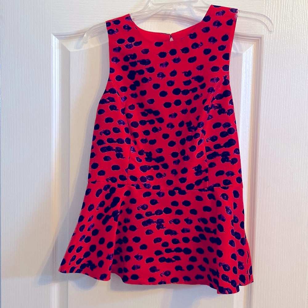 Kensie peplum tank with keyhole back